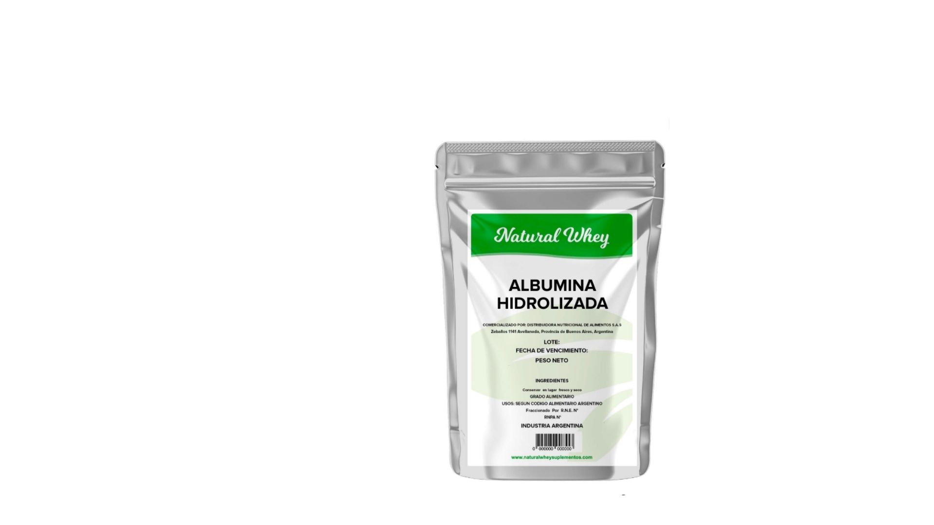 NATURAL WHEY ALBUMINA HIDROLIZADA 250 GRS