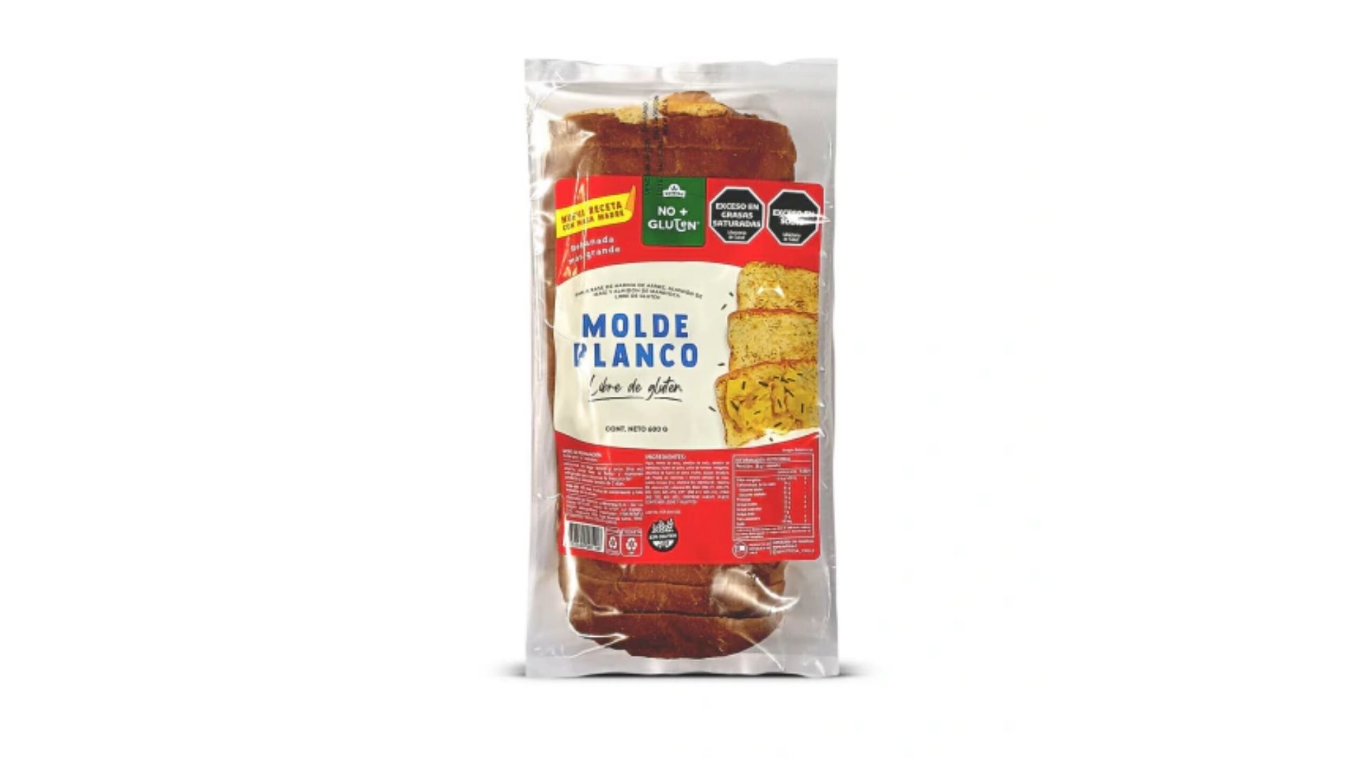 NUTRISIA PAN DE MOLDE BLANCO 600 GRS