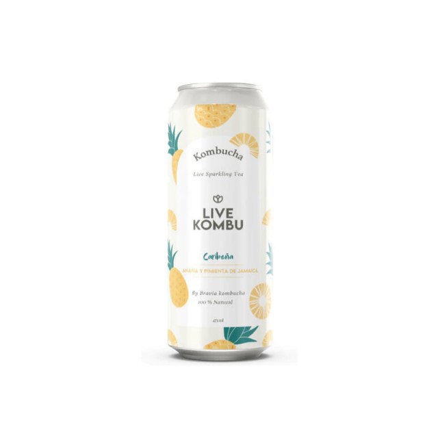 VIVET KOMBUCHA ANANA Y PIMIENTA JAMAICA 473 ML