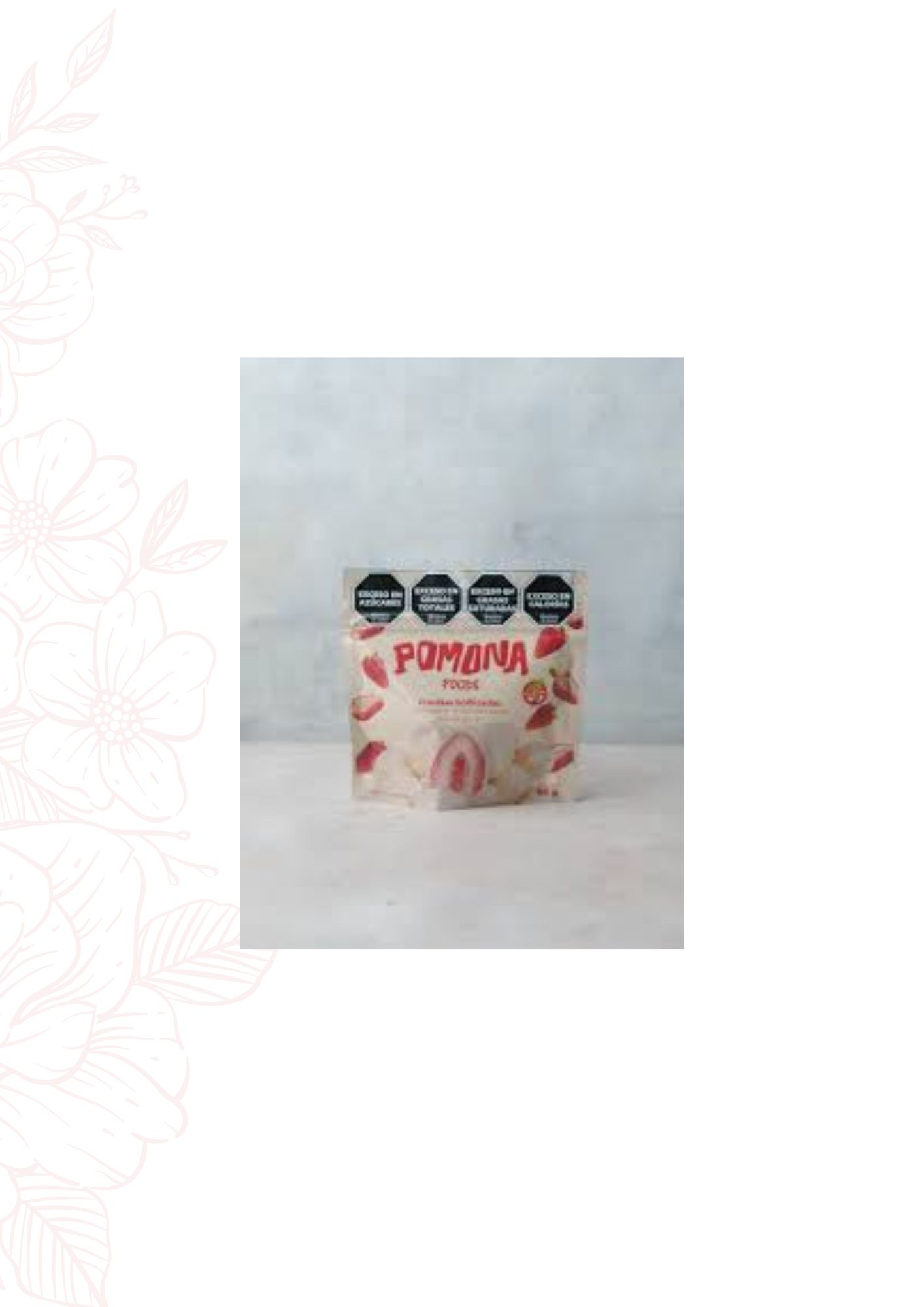 POMONA FRUTILLAS LIOFILIZADAS BAÑADAS EN CHOC BCO 65 GRS