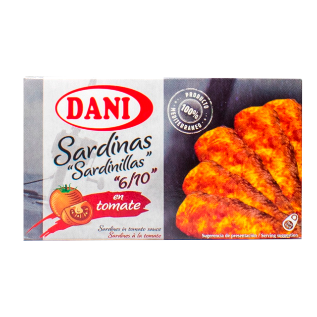 DANI SARDINAS EN TOMATE 90 GRS
