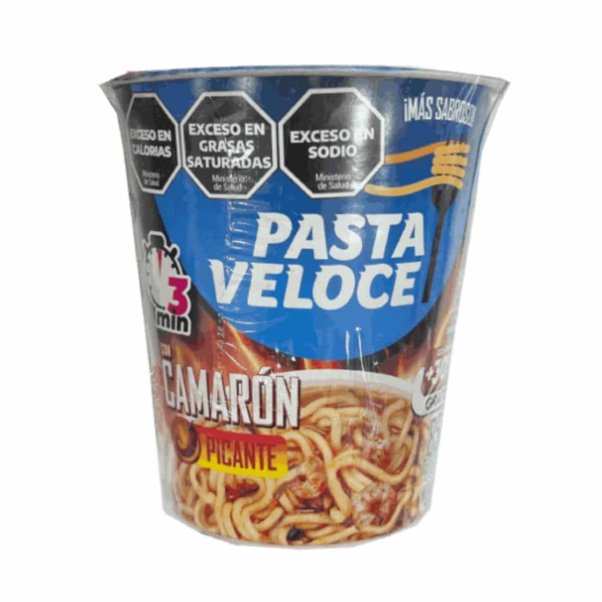 PASTA VELOCE VASO CAMARON PICANTE 85 GRS