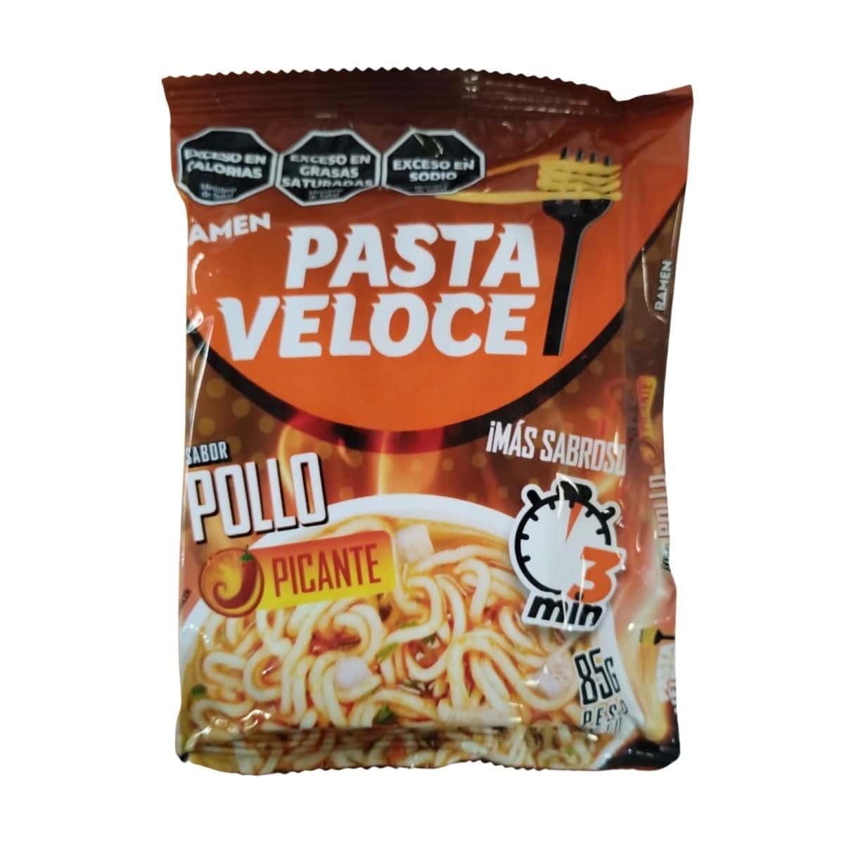 PASTA VELOCE RAMEN POLLO PICANTE 85 GRS