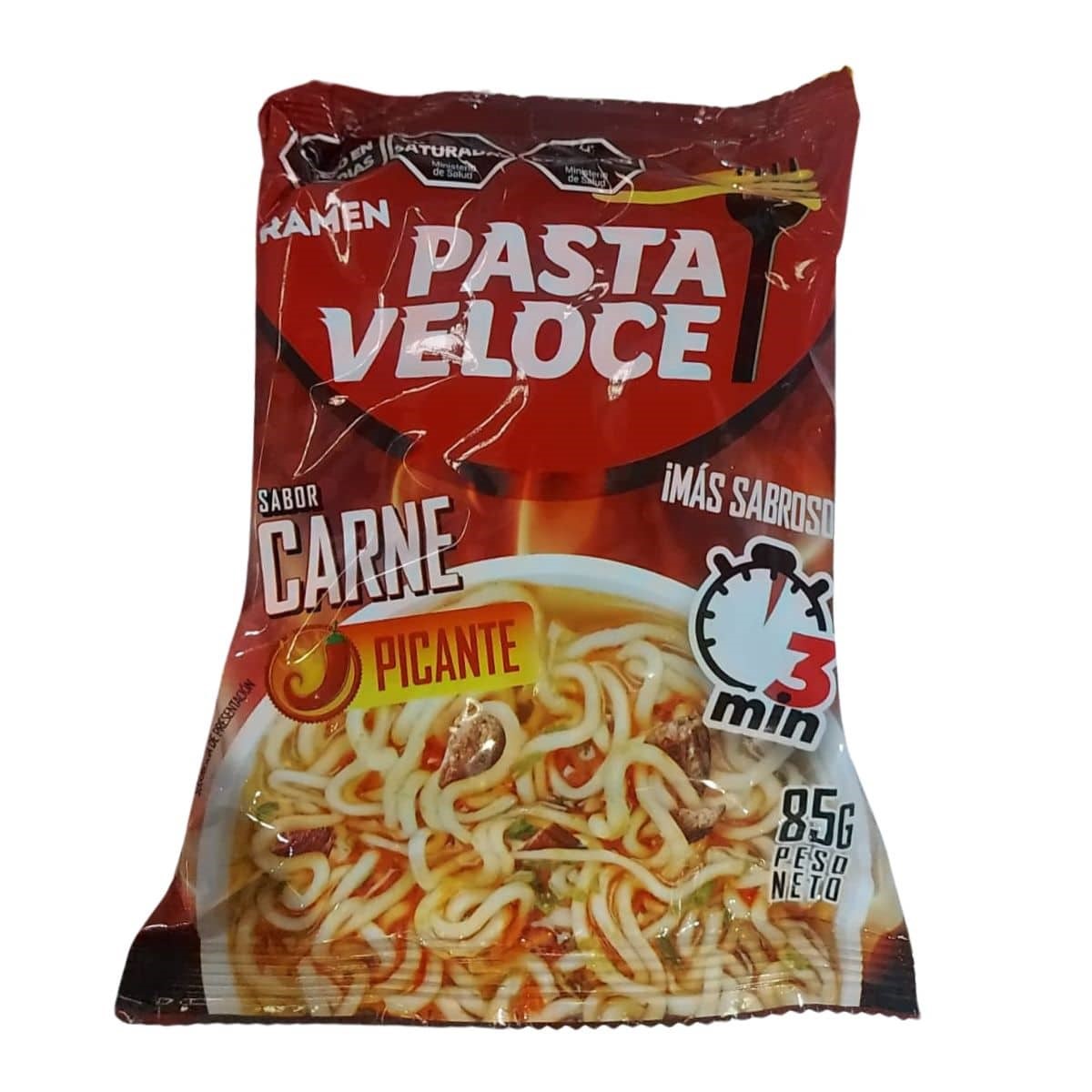 PASTA VELOCE RAMEN CARNE PICANTE 85 GRS