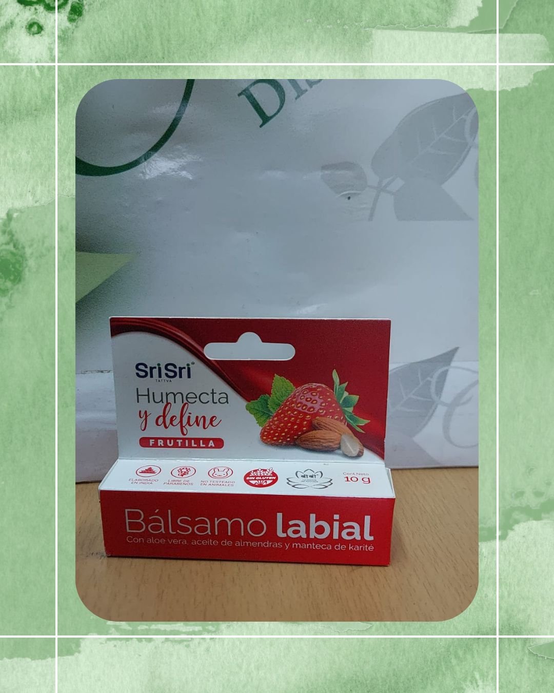 AYURVEDA BALSAMO LABIAL FRUTILLA 10 GRS