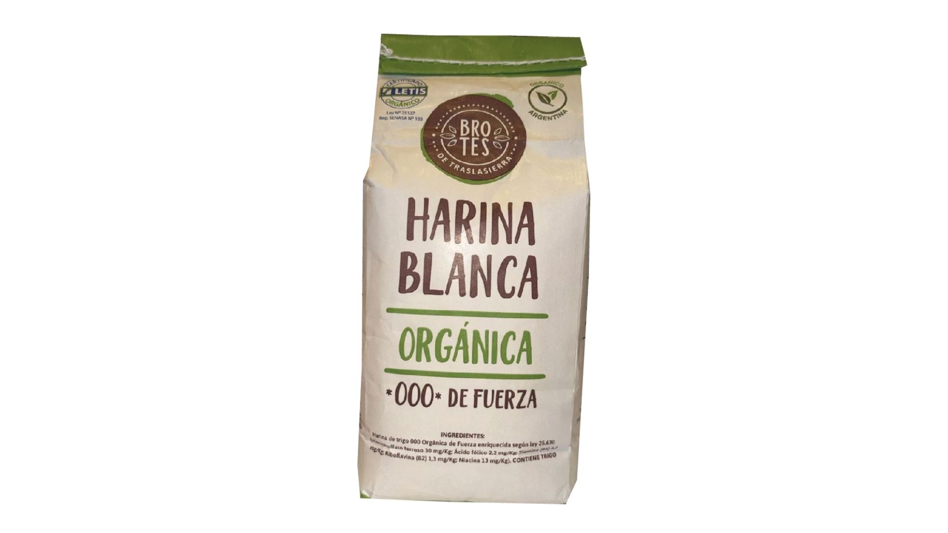 BROTES TRASLASIERRA HARINA BLANCA ORG 000 25 KG