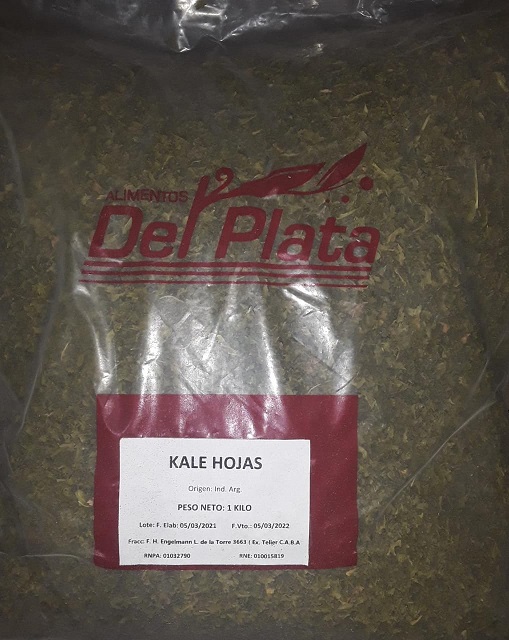 ALIM DEL PLATA KALE HOJAS 1 KG