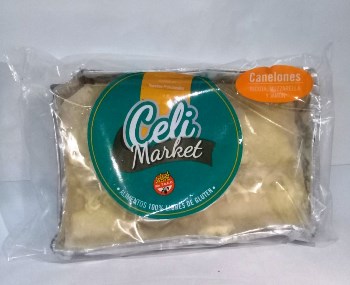 Celi Market CANELONES DE RICOTA, JAMON Y QUESO 500 grs 2 unid