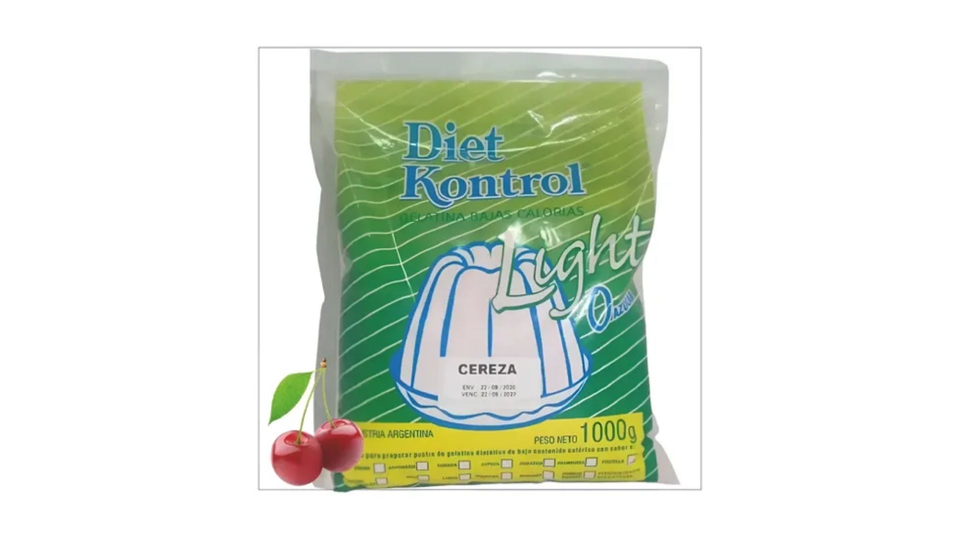 DIET KONTROL GELATINA CEREZA 1 KG