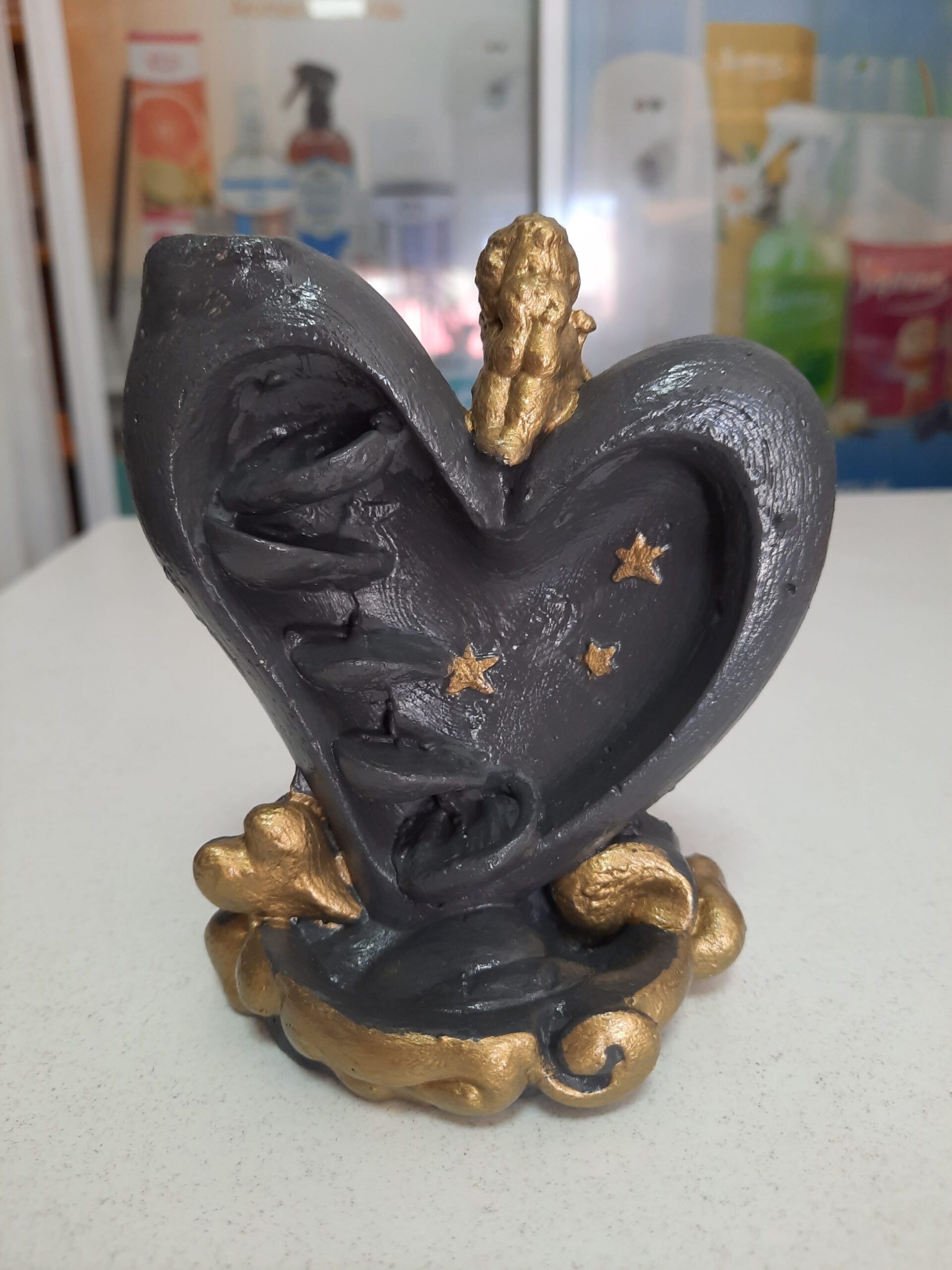 LLAMA SAGRADA CASCADA DE HUMO CORAZON