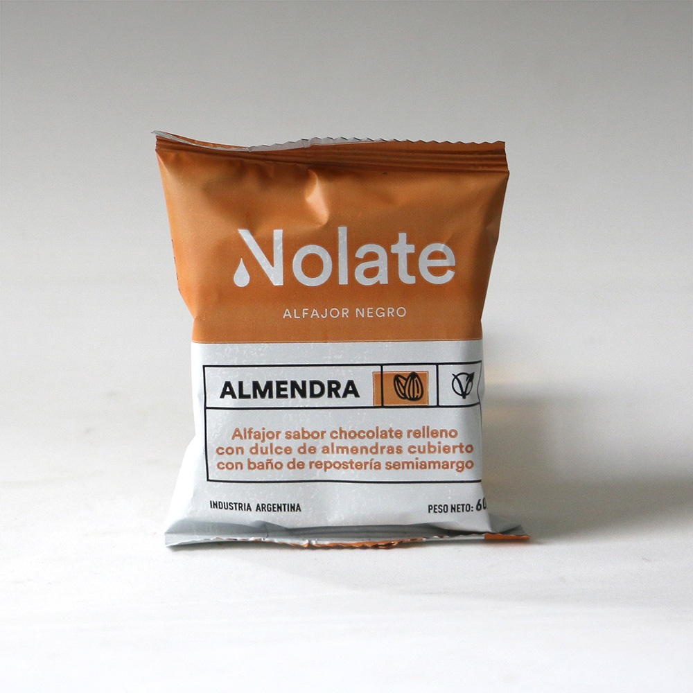NOLATE ALFAJOR CON DULCE DE ALMEND 6 UNID