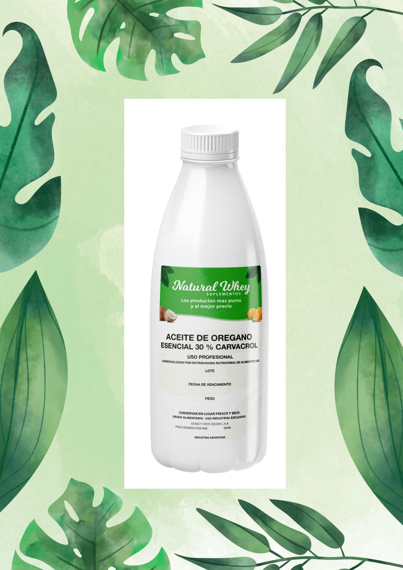 NATURAL WHEY ACEITE DE OREGANO 10 ML