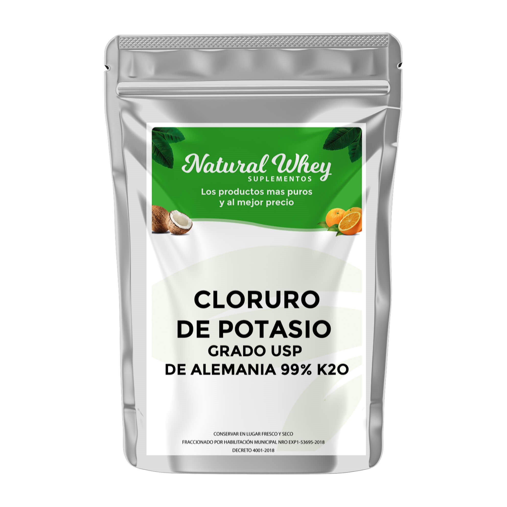 NATURAL WHEY CLORURO DE POTASIO 100 GRS