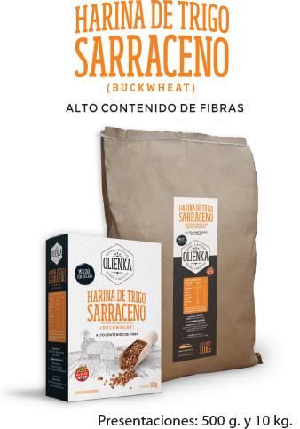Olienka HARINA DE TRIGO SARRACENO Alto Contenido De Fibra 10 kg