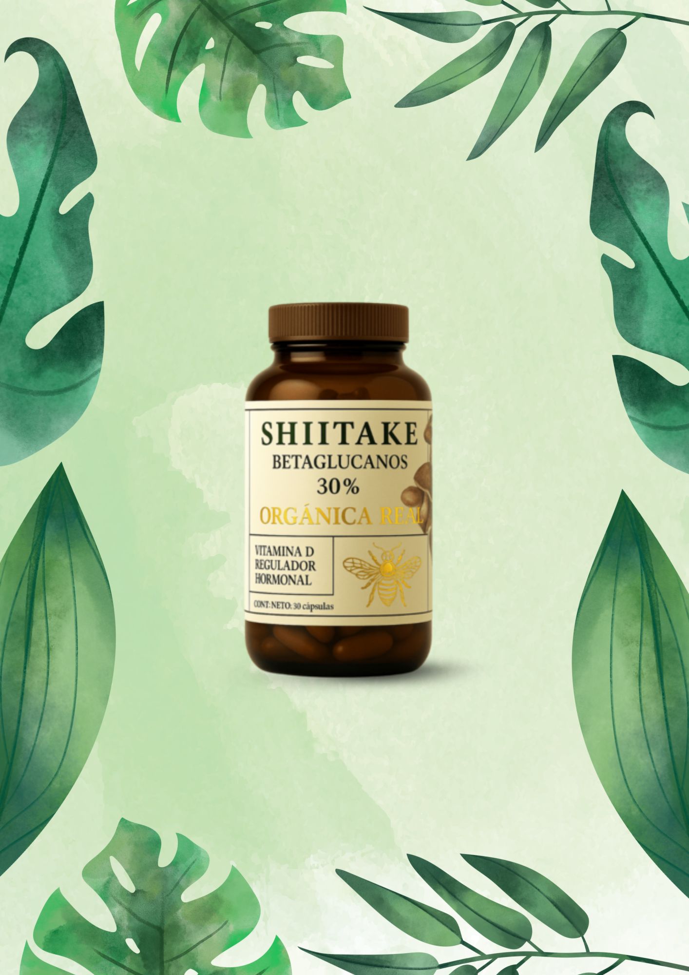 ORGANICA REAL SHITAKE 30 CAPS