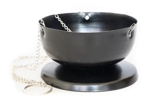 SAGRADA MADRE SAHUMADOR ACERO COLGANTE GRANDE