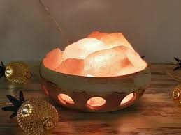 SOMALI LAMPARA DE SAL CERAMICA CIRCULAR