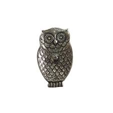 SOMALI METAL LECHUZA GRANDE PORTA SAHUMERIO