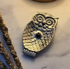 SOMALI METAL LECHUZA CHICA PORTA SAHUMERIO