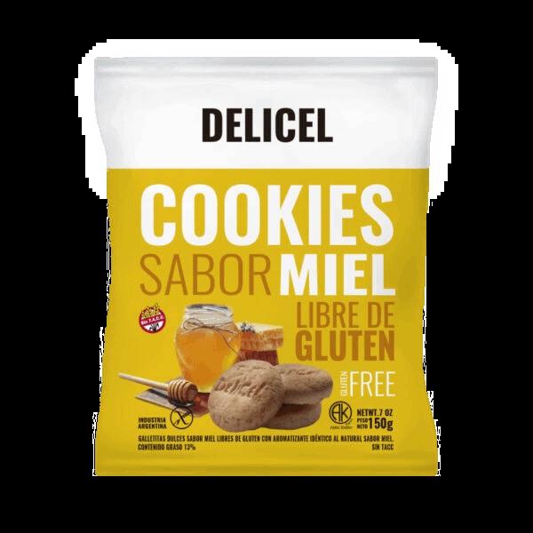 DELICEL COOKIES MIEL 200 GRS