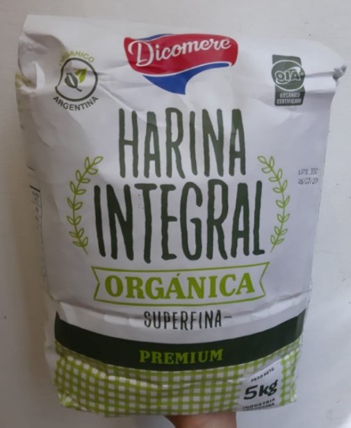 DICOMERE HARINA INTEG ORG 5 KG