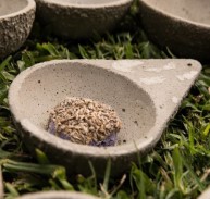 SAGRADA MADRE SAHUMADOR CEMENTO TRIANGULAR